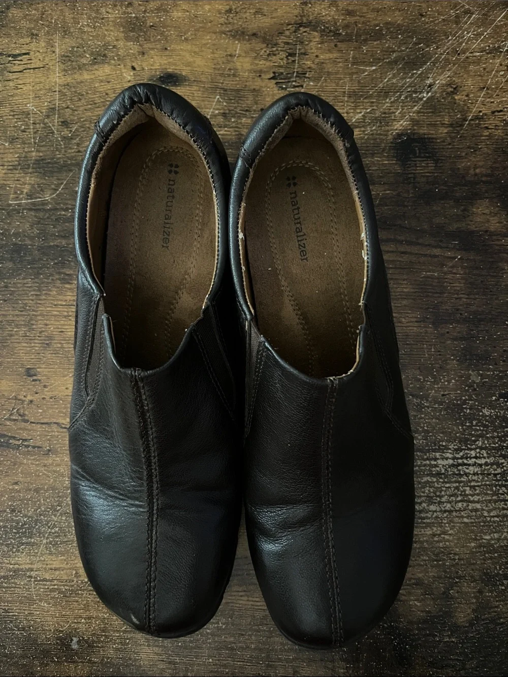Naturalizer Women’s Varian Slip-On Loafers in Dark Brown Leather